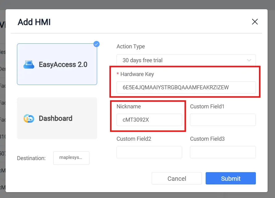 Entering our Hardware Key to Weincloud