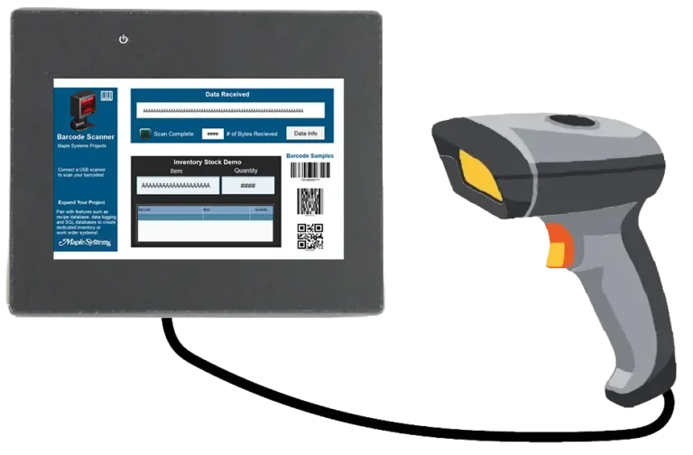 Cover image for How to Connect a Barcode Scanner to a Maple Systems HMI integration