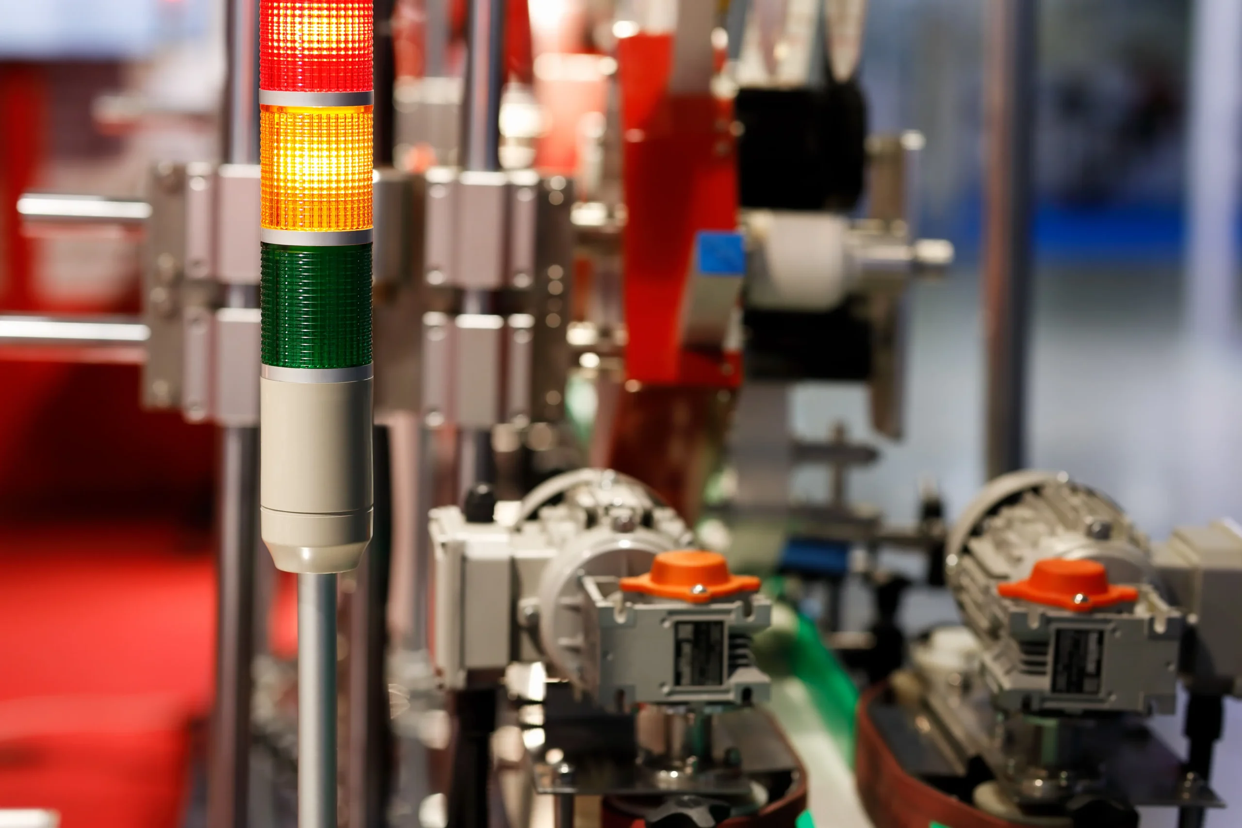 industrial tower signal lights industrial tower signal lights in industrial environment