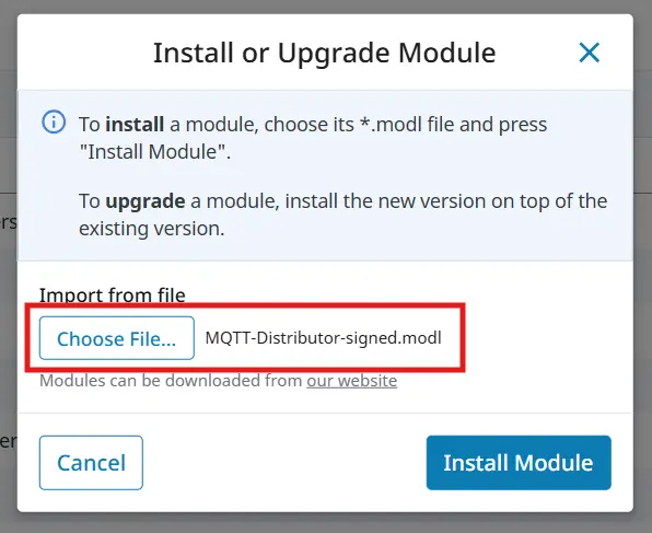 How to Connect to Ignition Sparkplug B With a Maple Systems HMI - Installing Modules from File
