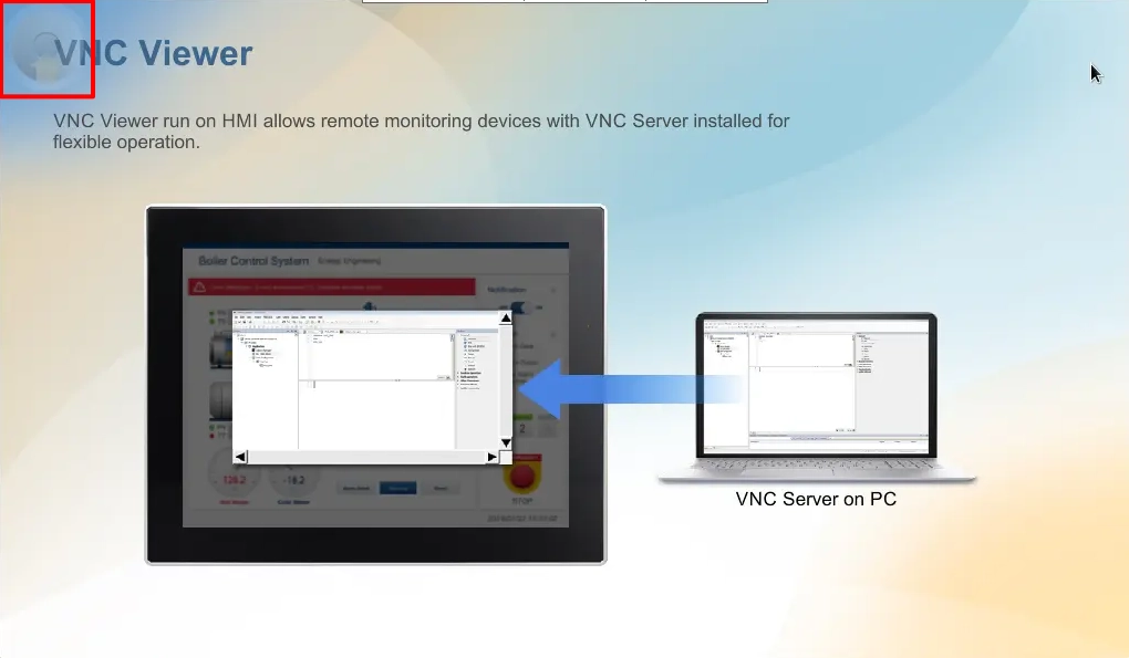 Opening the System Settings on the cMT