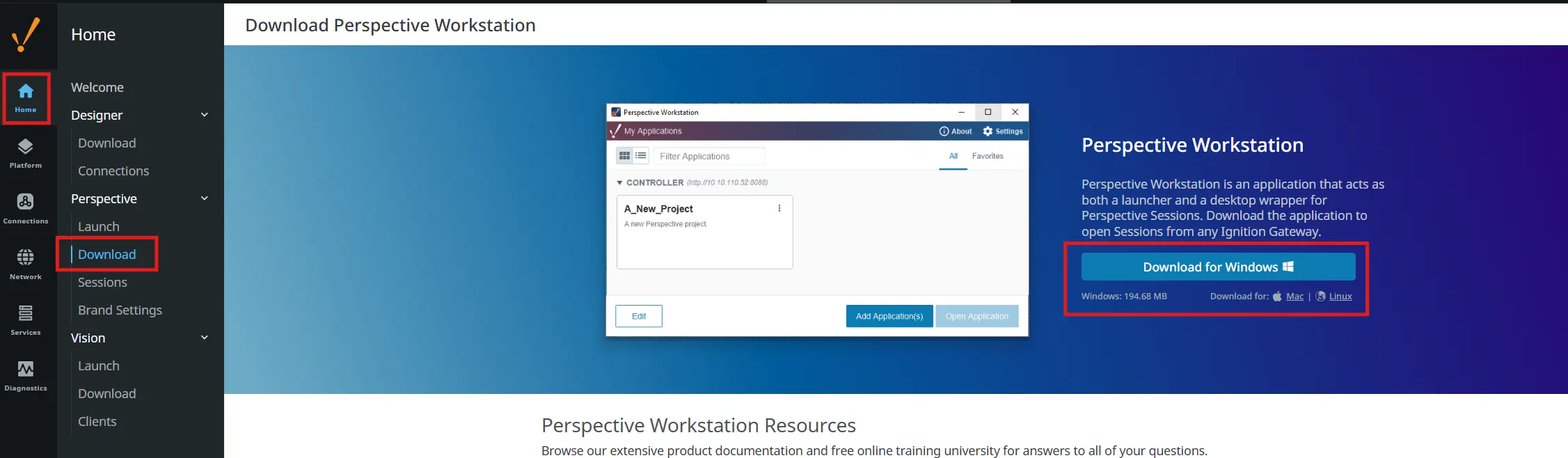 How to access an Ignition Server from a Maple Systems IPC
