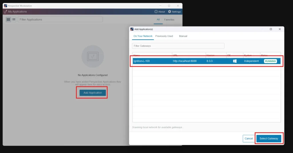 How to access an Ignition Server from a Maple Systems IPC