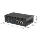 Maple Systems IPC2790A Mini PC with Meteor Lake-U Processor - Dimensional View
