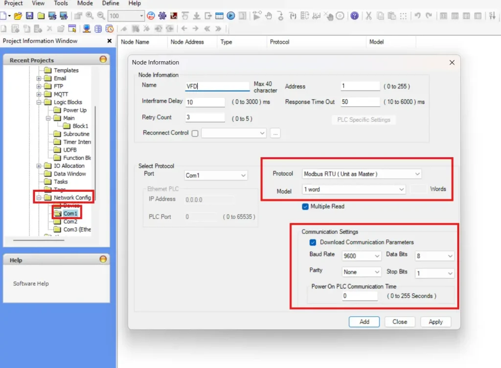 How to Control a VFD with a Maple Systems HMI + PLC Combo Unit
