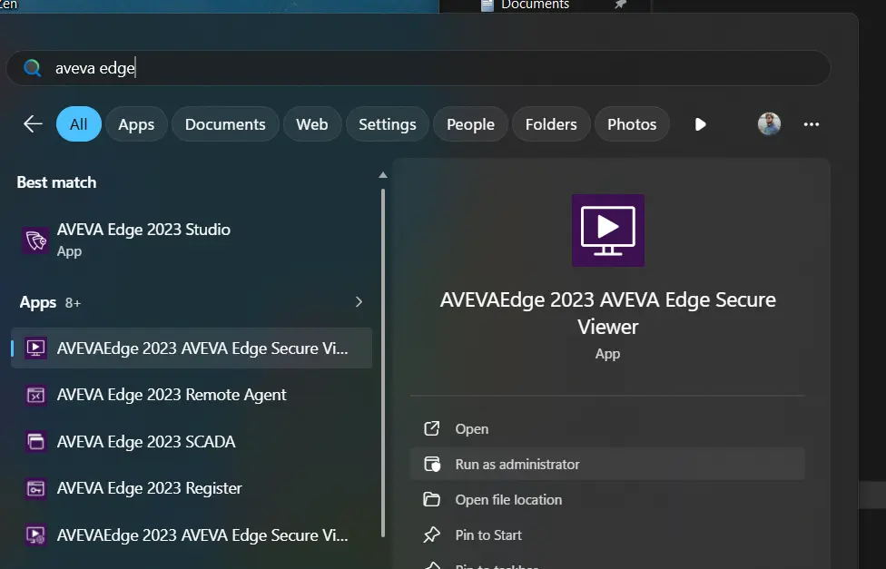 Running AVEVA Secure Viewer