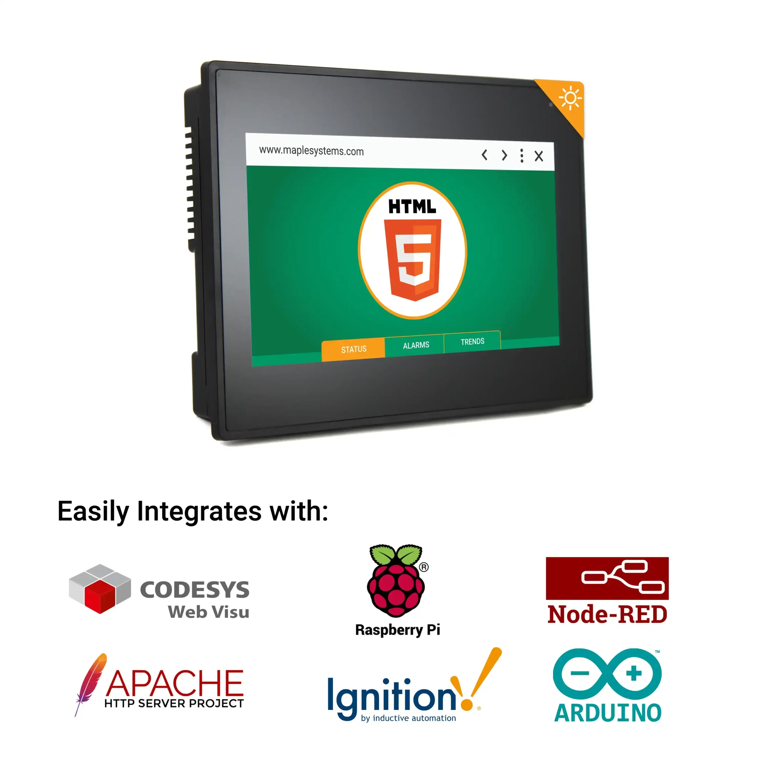 WP4070AP - Maple Systems 7" High Bright Web HMI