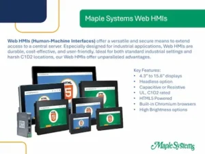 Web HMI Flyer Image Maple Systems Wen HMIs