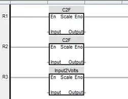 Input and Output variables specify the FB Instance to be used