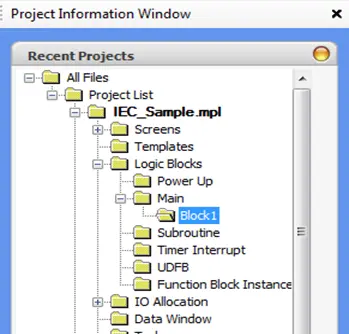 Default Logic Block: Block 1
