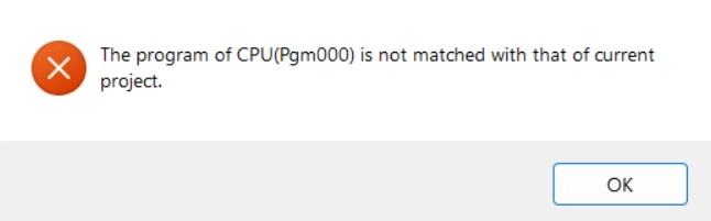 Program Does Not Match Message in MapleLogic