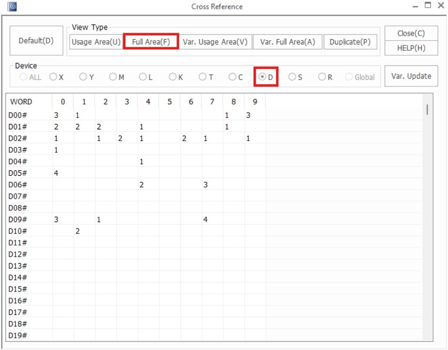 MapleLogic Cross Reference Full Area Cross Reference Full Area in MapleLogic