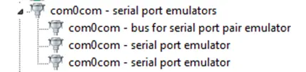 Newly Created Virtual Ports Device Manager ports listed