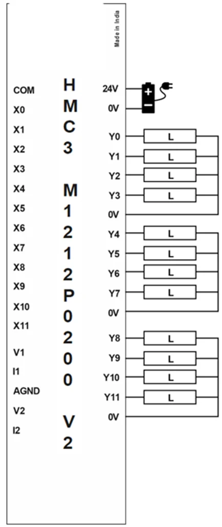 HMC3-M1212P0200-V2 Digital Output Wiring Diagram