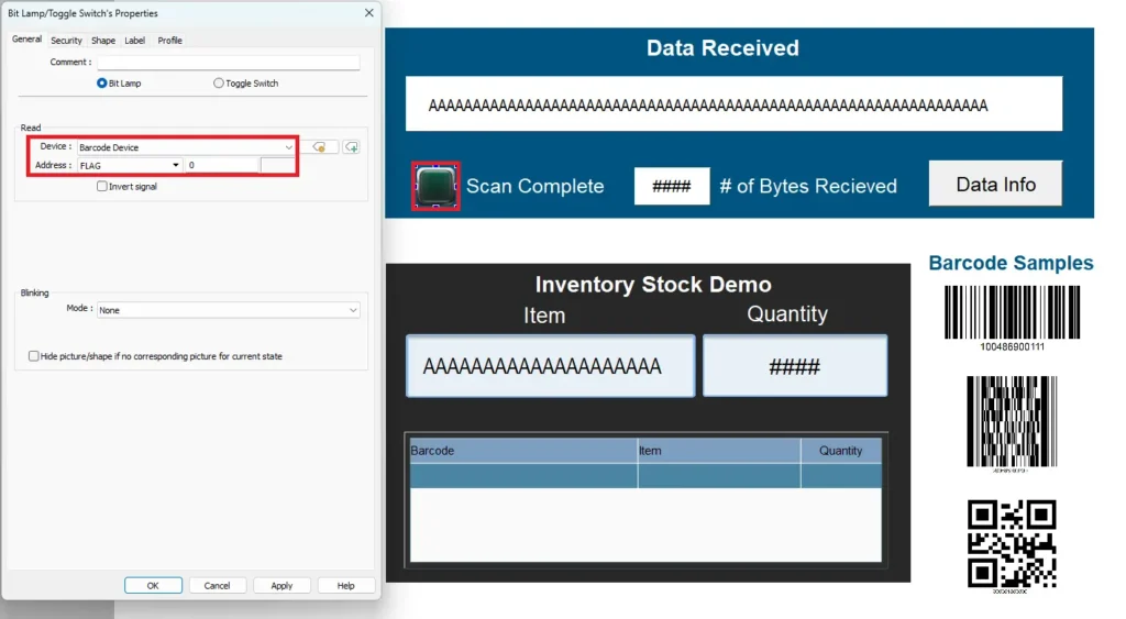 EBPro_BarcodeScanner_BitLamp_ScanComplete EBPro Barcode Scanner Bit Lamp Scan Complete