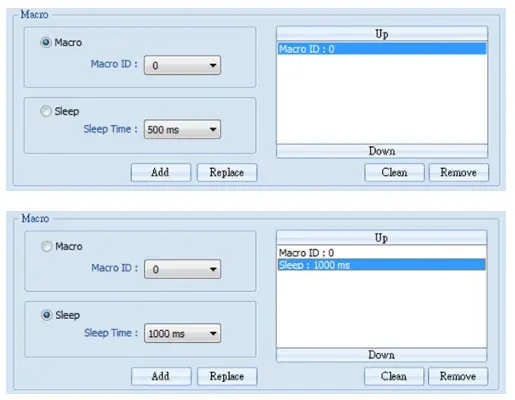 EasyWatch Macros Behavior Options for macros in EasyWatch.