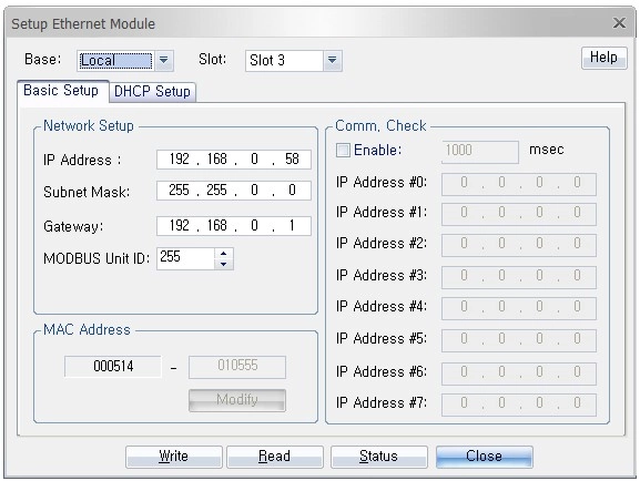 Ethernet Communication Expansion Module Setup Ethernet Module in MapleLogic