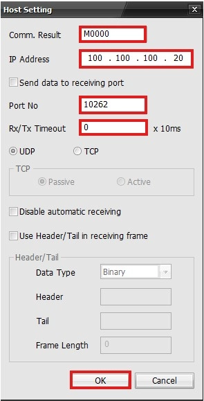 Ethernet Protocol Host Setting in MapleLogic
