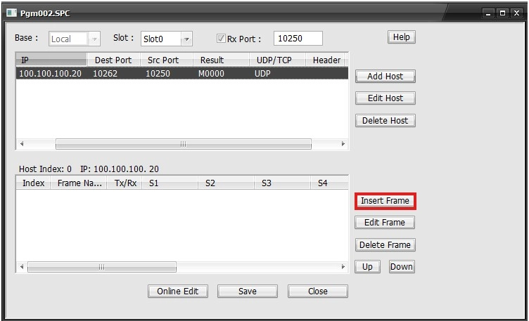 Ethernet Protocol Register Frame in MapleLogic