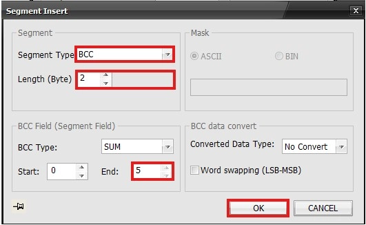 Ethernet Protocol Transmitting Frame Check Sum in MapleLogic