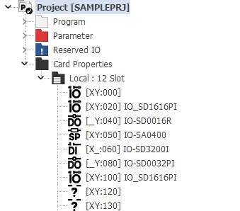MapleLogic Expansion Module Configuration Card Properties Card Properties window in MapleLogic
