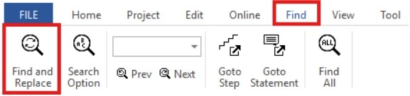 Find & Replace Button in MapleLogic