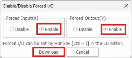 Enable Disable Forced IO in MapleLogic