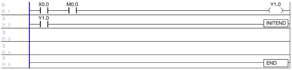 LD Program Cold Start Initialization Instruction in MapleLogic