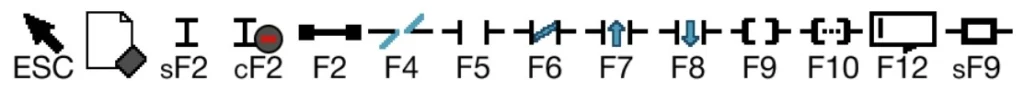 Ladder Logic Toolbar in MapleLogic