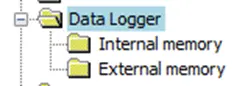 MAPware-7000 Data Logger folder in the main project window