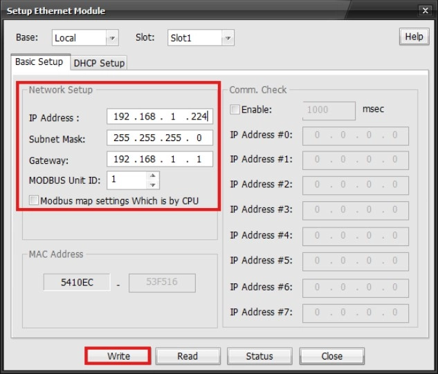 MapleLogic Modbus TCP Master Master Settings Network Setup Modbus TCP Master Master Settings Network Setup in MapleLogic
