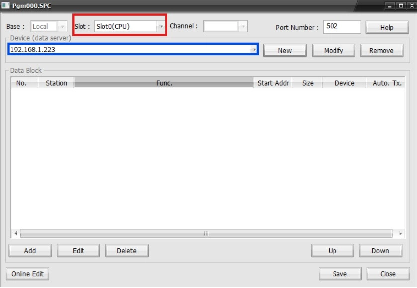 MapleLogic Modbus TCP Master Slot Modbus TCP Master Slot in MapleLogic