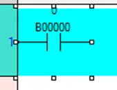 N.O. Contact placed on rung 1