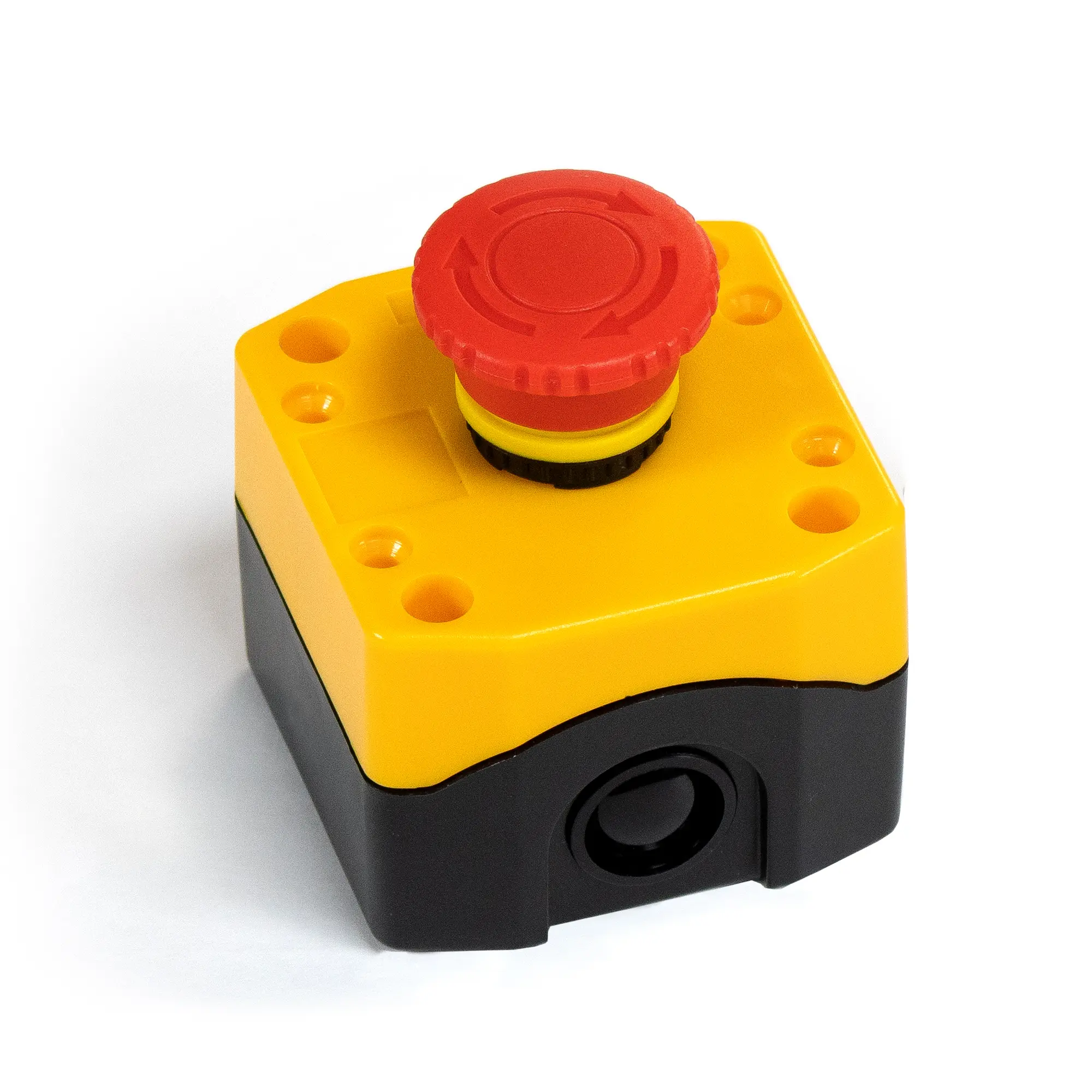 Maple Systems PB01001B - Single Yellow Control Box with E-stop installed