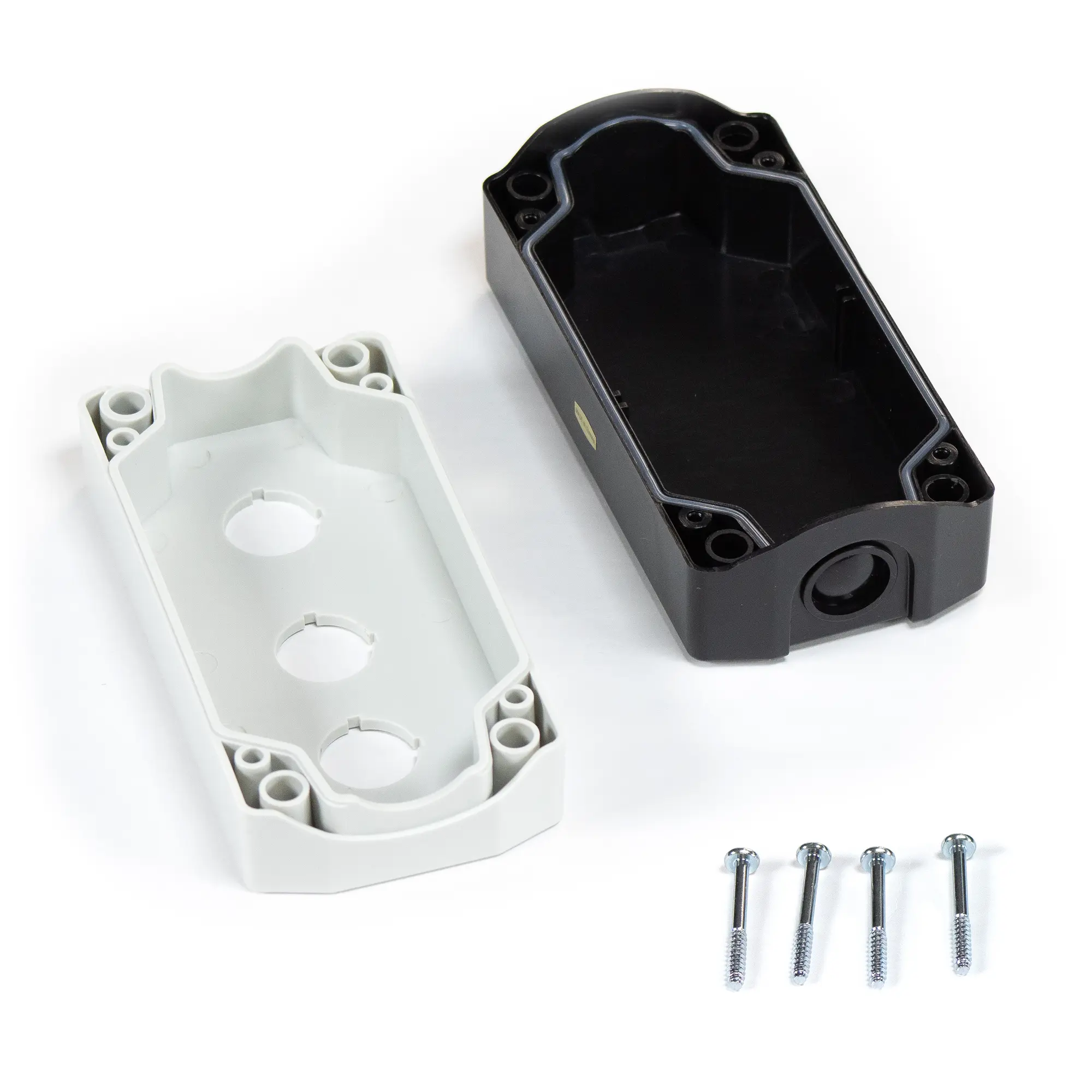 Maple Systems PB01003A - Triple white unassembled pushbutton control box
