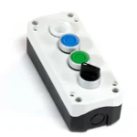 Maple Systems PB01004A - Quad white pushbutton control box with selector switch and buttons installed