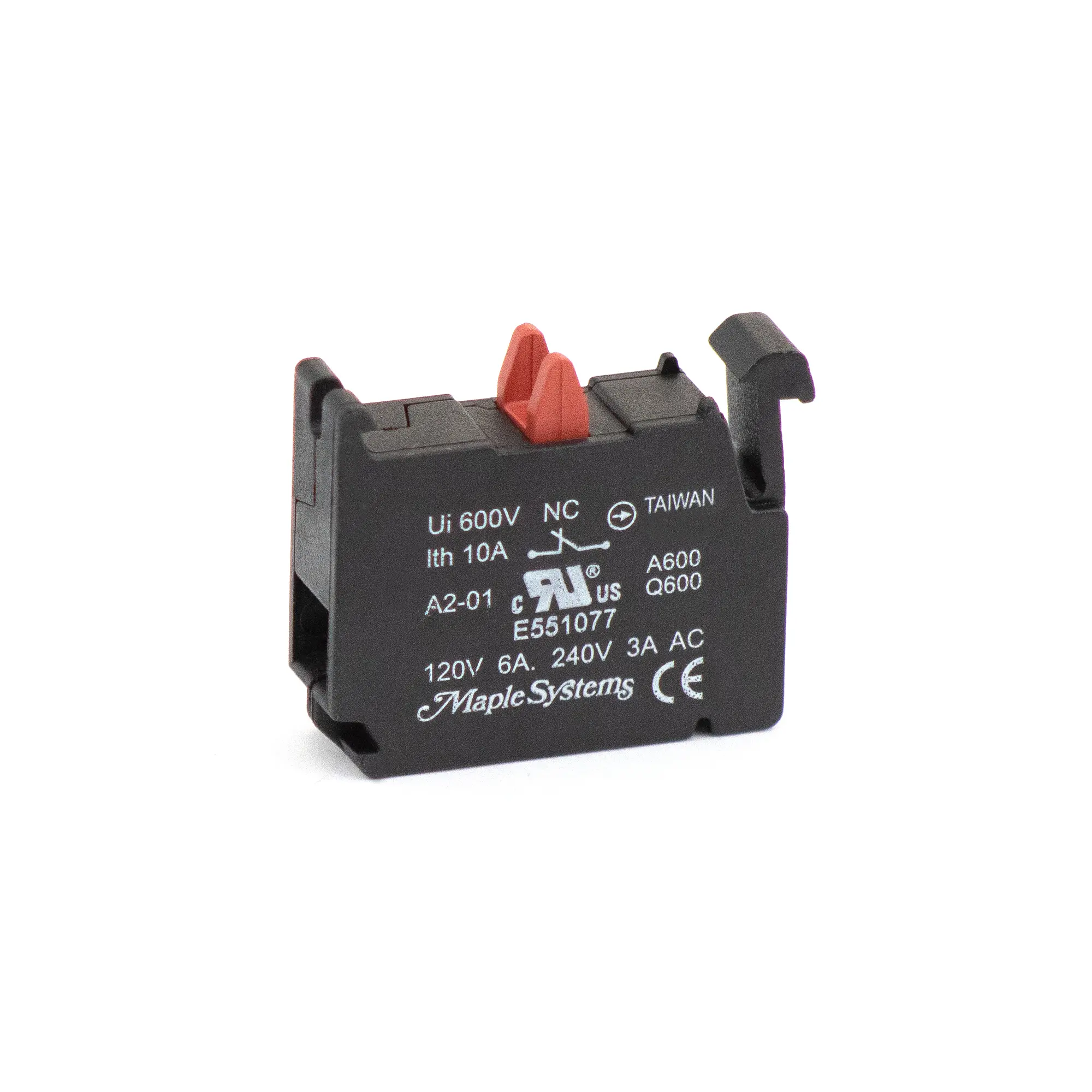 Pushbuttons-Accessories- NC Contact Block (Normally Closed) – PB020002 Maple Systems Pushbuttons-Accessories- NC Contact Block (Normally Closed) - PB020002