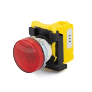 Maple Systems Pushbutton - Full Lens, Red ,Metal Indicator Light- PBS110BM22R-00L2