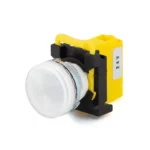 Maple Systems Pushbutton - Full White Metal Indicator Light- PBS110BM22W-00L2