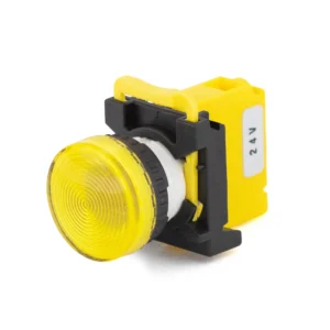 Maple Systems Pushbutton - Full Yellow Plastic Indicator Light- PBS110BP22Y-00L2
