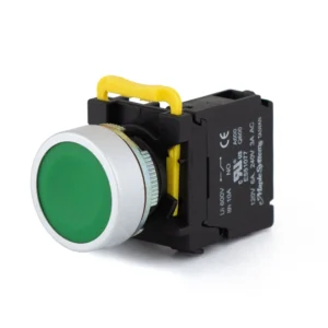 Maple Systems Pushbuttons - non-illuminated, Momentary, Flat, Metal, Green - PBS111CM22G-10
