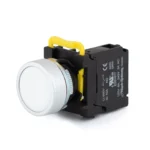 Maple Systems Pushbuttons - non-illuminated, Momentary, Flat, Metal, White - PBS111CM22W-10