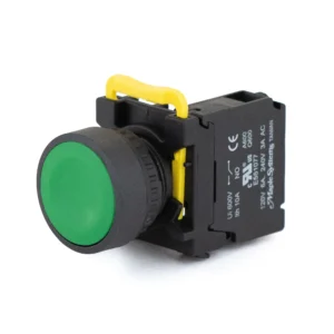 Maple Systems Pushbuttons - non-illuminated, Momentary, Flat, Plastic, Green - PBS111CP22G-10