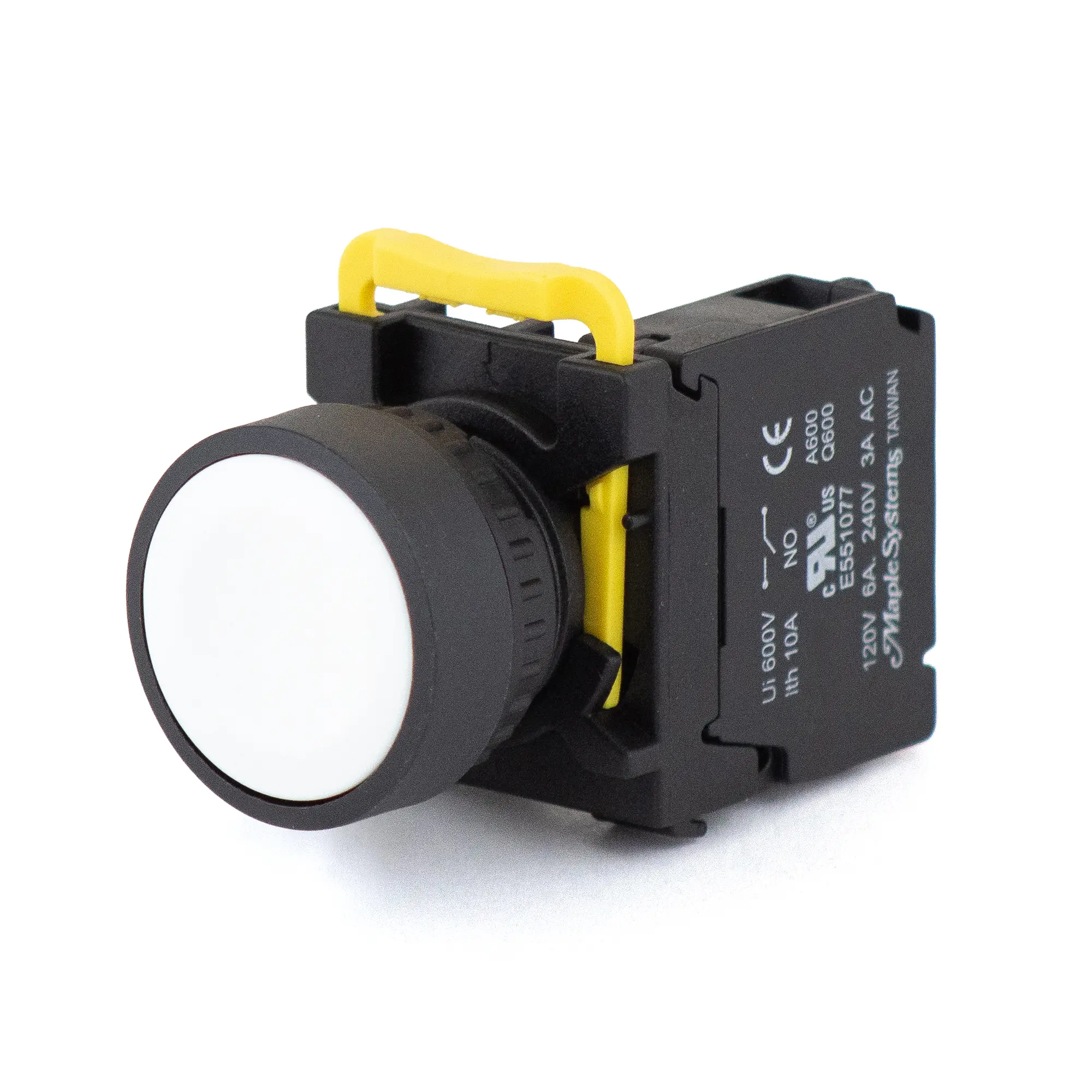 PBS111CP22W-10 Maple Systems Pushbuttons - non-illuminated, Momentary, Flat, Plastic, White- PBS111CP22W-10