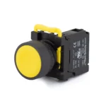 PBS111CP22Y-10 Maple Systems Pushbuttons - non-illuminated, Momentary, Flat, Plastic, Yellow - PBS111CP22Y-10