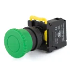 Maple Systems Pushbuttons - non-illuminated, Momentary, 35mm Knurled Mushroom, Green - PBS111FP22G-10