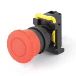 Maple Systems Pushbuttons - non-illuminated, Momentary, 35mm Knurled Mushroom, Red - PBS111FP22R-01
