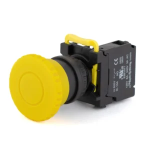 Maple Systems Pushbuttons - non-illuminated, Momentary, 40mm Knurled Mushroom, Yellow - PBS111GP22Y-10