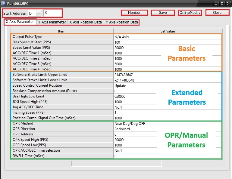 Positioning Configuration Positioning Special Program in MapleLogic