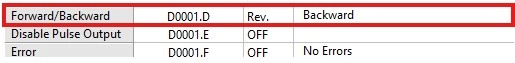MapleLogic Positioning Example Backward Status Display Positioning Example Backward Status Display in MapleLogic